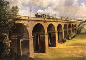 Wharncliffe Viaduct, by J.W. Petrie