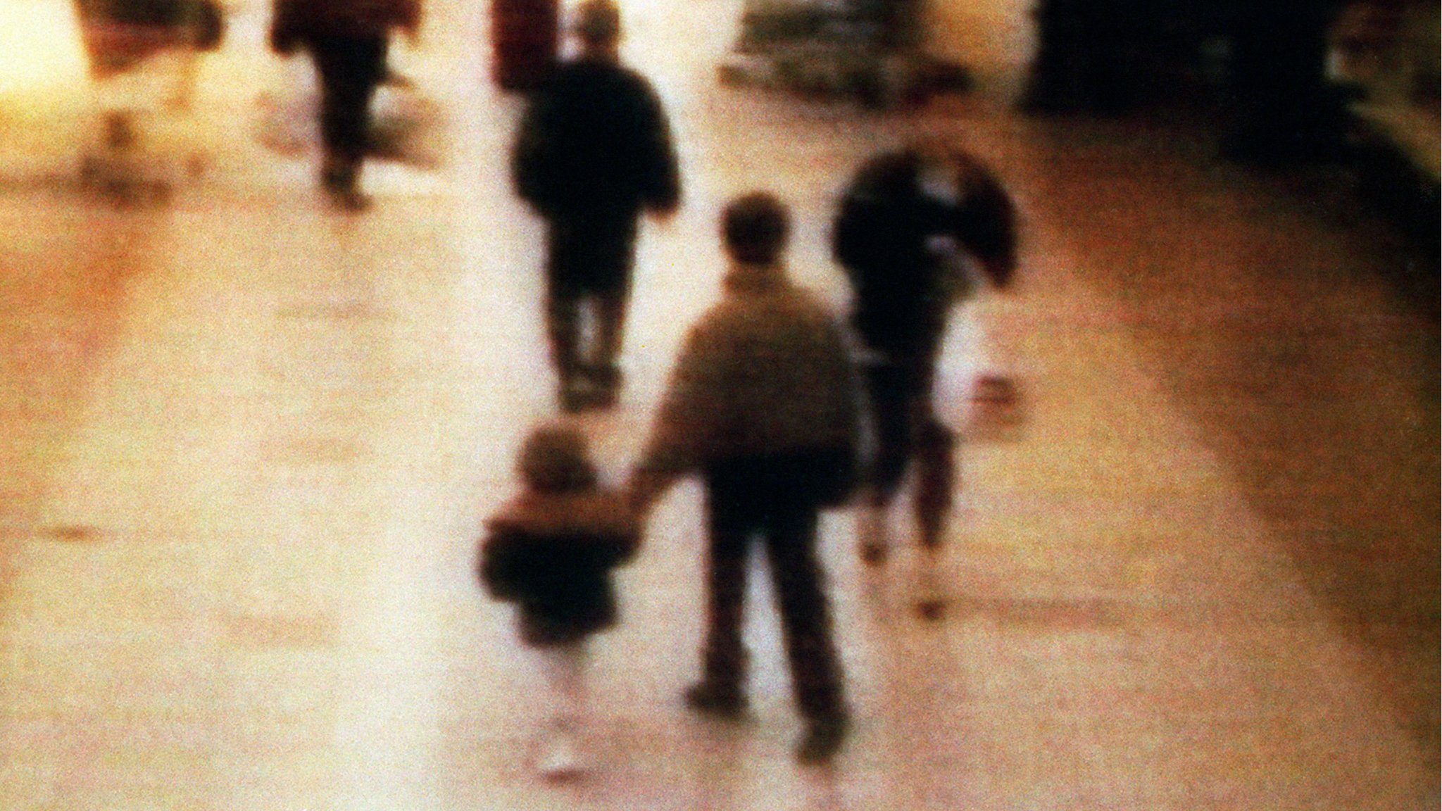 CCTV footage showed Bulger being led away