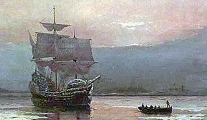 The Mayflower's journey to America took three months