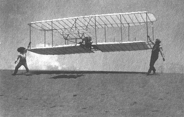 The Wright Brothers' design built on ideas from gliders