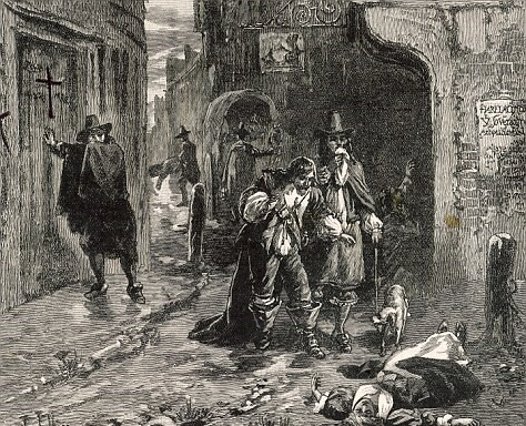 The plague hits London