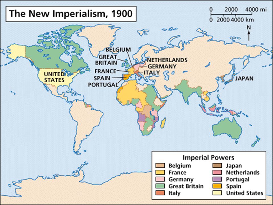 In the early 20th century European powers held empires across large portions of the world