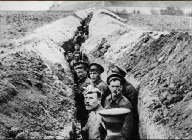 Life in the trenches was cramped and tough
